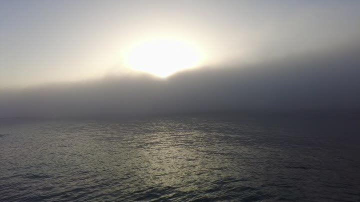 Море и туман. Крым - Ялта 2023 Массандровский пляж Юбк Черное море