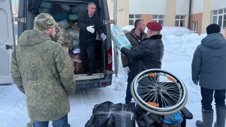 07.02.24 г.Пенза,загрузка гуманитарной помощи для отправки в зону СВО