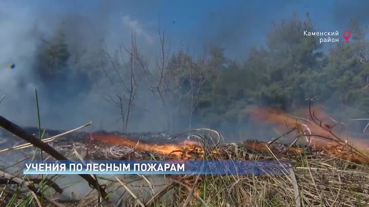 Противопожарные учения провели в Каменском районе