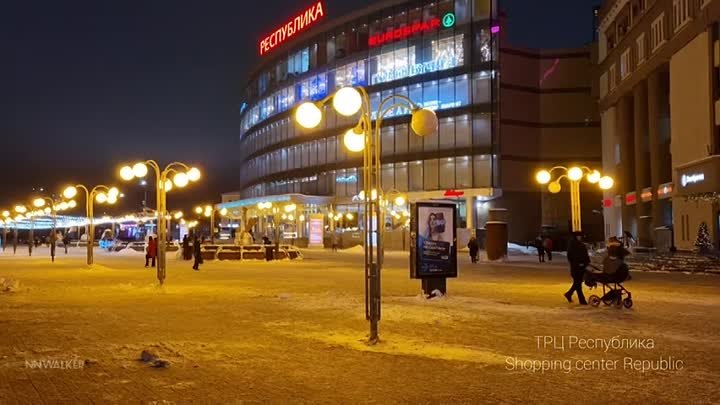 Вечерняя прогулка по улице Советской в Нижнем Новгороде