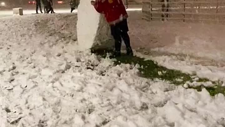 Как в Краснодаре запасают снег