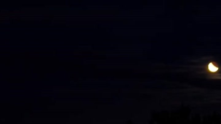 Лунное затмение над Петербургом 17.07.2019