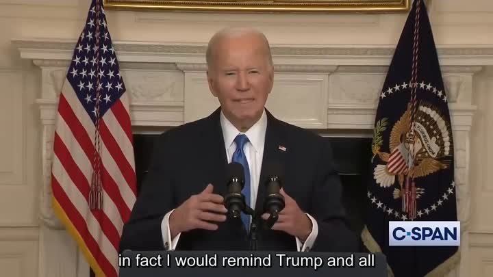 President Biden mocks Dumb Trump