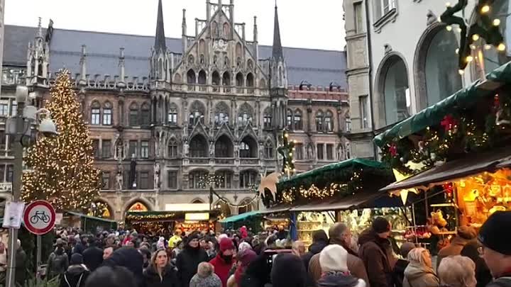 Рождественская ярмарка в Мюнхене.