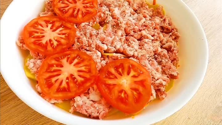 Вкусная идея для ужина картофельная запеканка с фаршем ( можно и на  ...