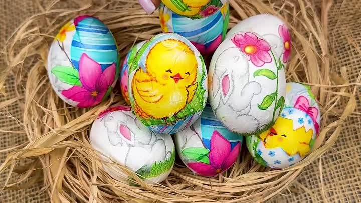 Как красить пасхальные яйца без красителей!