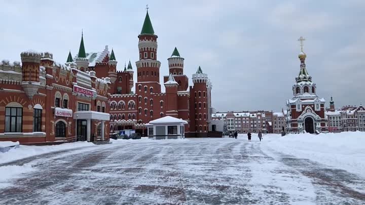 Дворцы зимой. Йошкар-Ола 