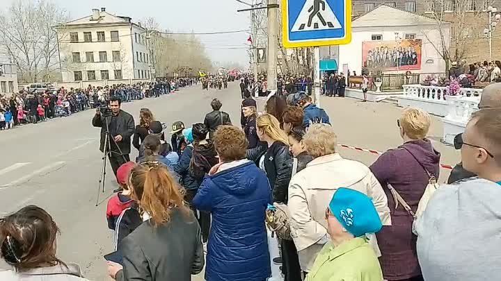 Забайкальск, парад в честь Дня Победы 2019
