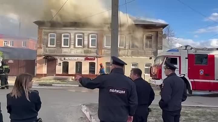 Пожар в Егорьевске на ул 8 марта