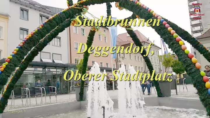 Stadtbrunnen Deggendorf Bayern. (TVV)-2019