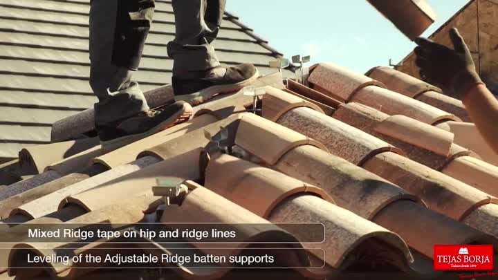 How to fit Clay roofing tiles using dry installation system - Tejas  ...