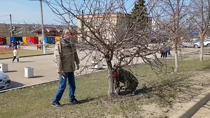 Субботник по благоустройству в селе Русский Камешкир.