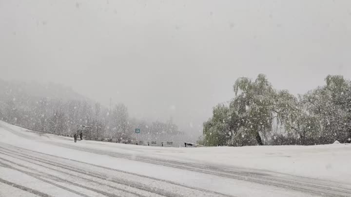 Снег в Дубоссарах в марте