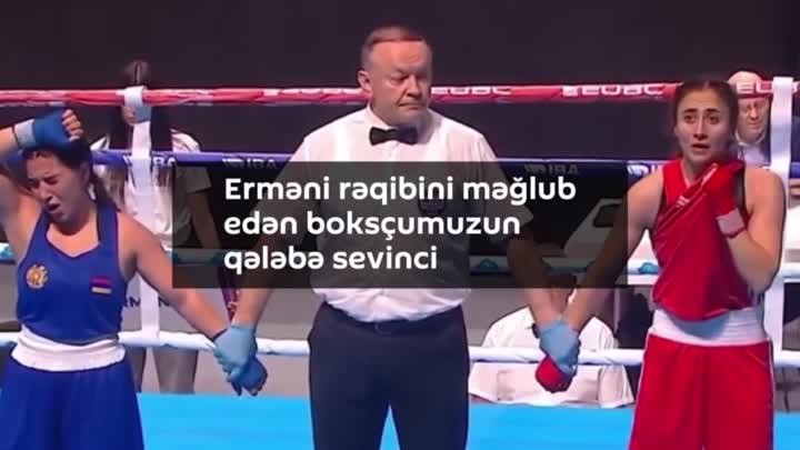 🇦🇿🇦🇲🤛 Azərbaycanlı boksçu Ermənistandan olan rəqibini məğlub ed ...