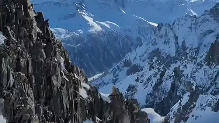 Горная вершина Монблан, Французские Альпы