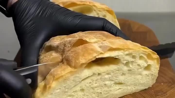 Чиабатта хлеб без замеса🍞