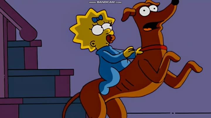 Героическая Мэгги и пёс спасают Гомера