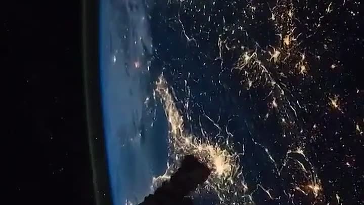 Вид на землю с космический станции