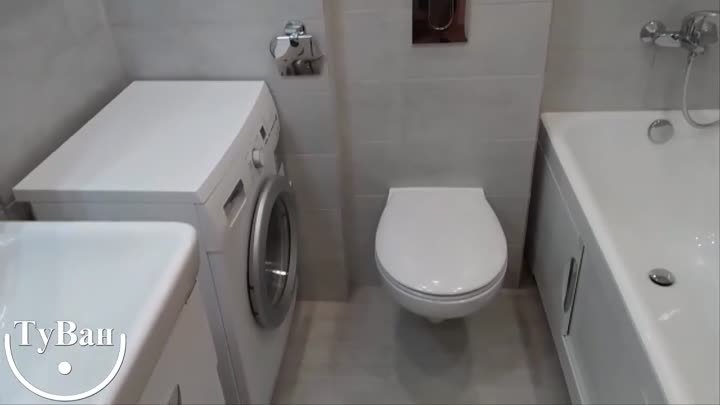 Идея использования пространства в ванной комнате
