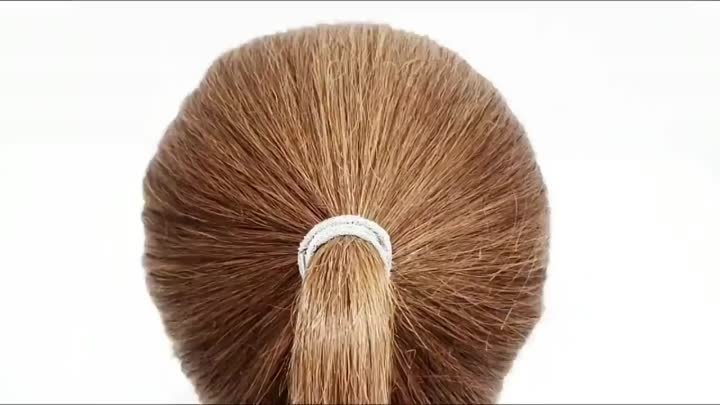 3 ПУЧКА НА КОРОТКИЕ ВОЛОСЫ ЗА СЕКУНД. 3 BUNS FOR SHORT HAIR IN SECONDS.