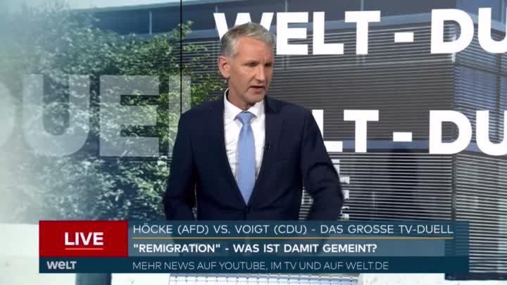 Das TV-Duell zwischen Björn Höcke (AfD) & Mario Voigt (CDU)!