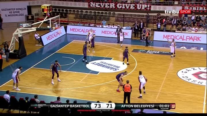 BSL 1. Hafta Özet - Gaziantep Basketbol 78-71 Afyon Belediyespor