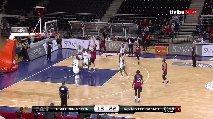 BSL 6. Hafta Özet - OGM Ormanspor 59-83 Gaziantep Basketbol