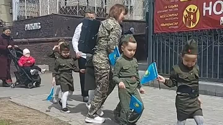 Подготовка к Дню Победы!Казахстан, Астана 
