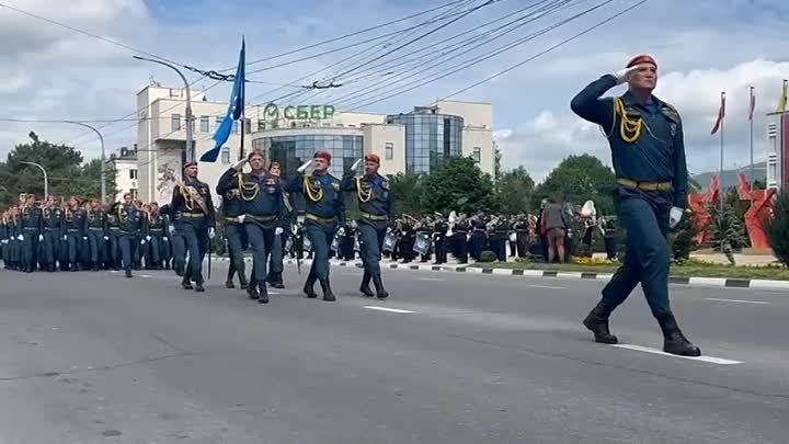 Парад 9 мая 2024 года. г. Новоросийск ...В колонне МЧС  Королёв Алек ...