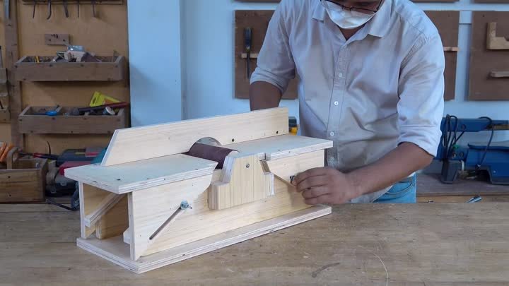 Шлифовальный станок из дрели от Woodworking Tools TV