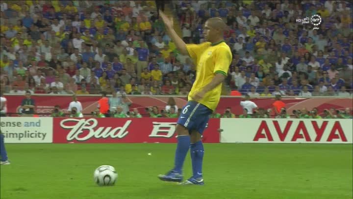 Чемпионат мира 2006 1/4 финала Бразилия-Франция(2 тайм)