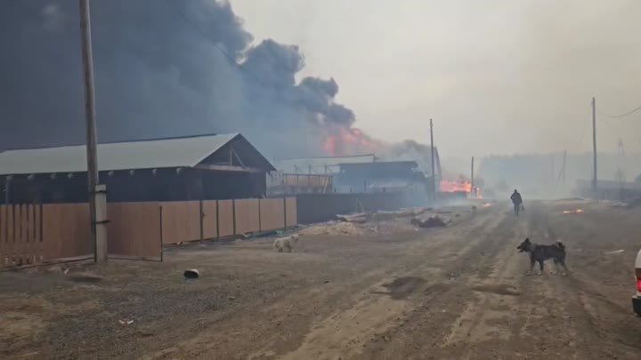 Пожар в Братском районе