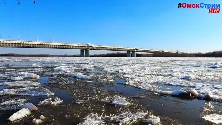 Ледоход на Иртыше: магия воды и льда. Лёд тронулся господа. #ОмскСтрим