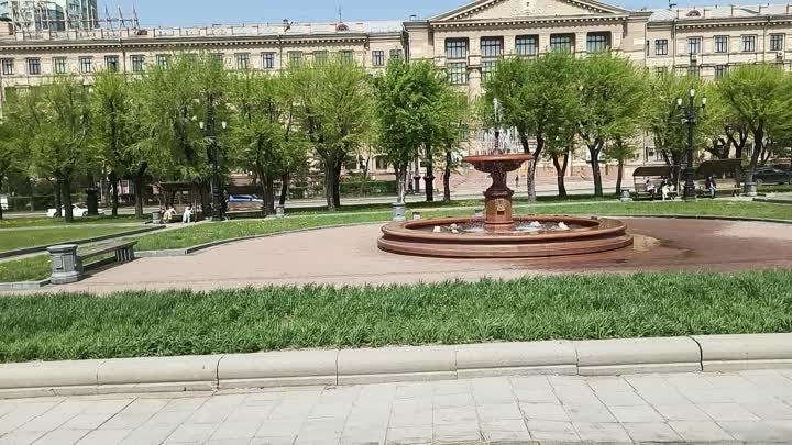 Хабаровские фонтаны. Площадь имени В.И. Ленина. 18.05.2024