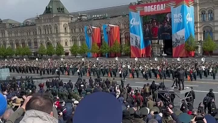 Андрей Крамар на Параде Победы