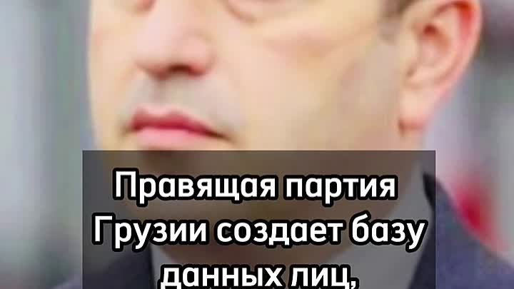 Правящая партия Грузии создает базу лиц, причастных к шантажу и насилию