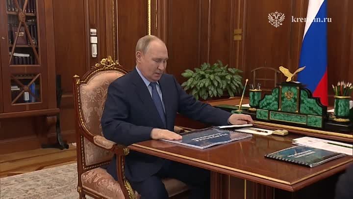 Встреча Президента с главой Республики Калмыкия