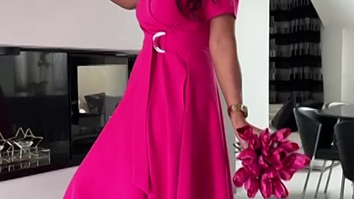 Красивое нарядное платье в малиновом цвете Размер 36-46