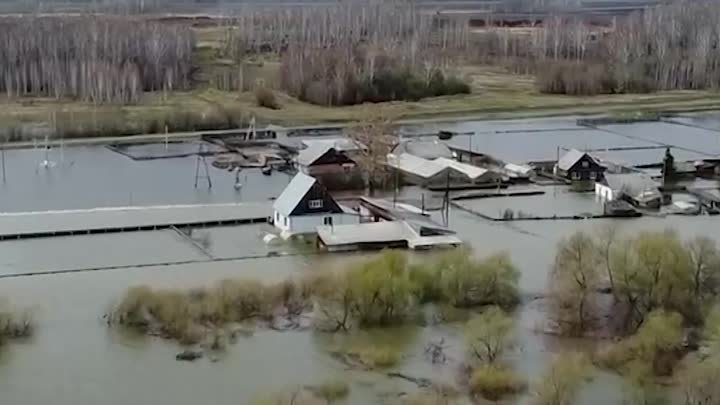 Затопило деревню Кареглазова Абатского района