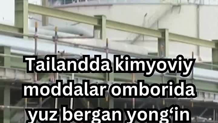 Kimyoviy moddalar omborida yong'in