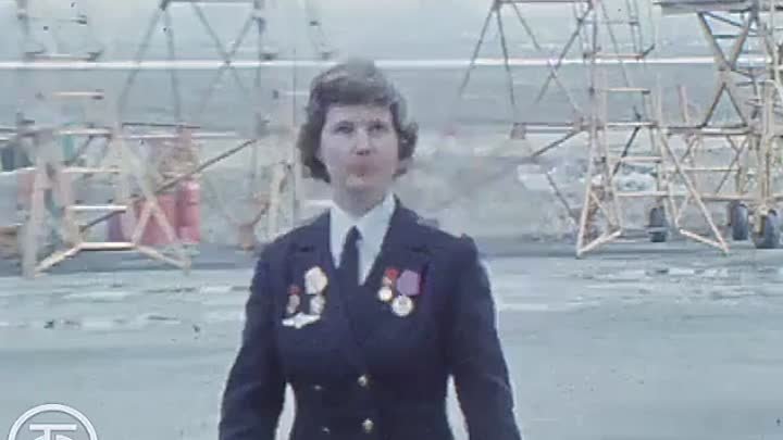 Пилот Тамара Павленко. Новости. Эфир 8 марта 1979