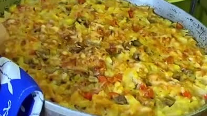 Картофельная запеканка с овощами