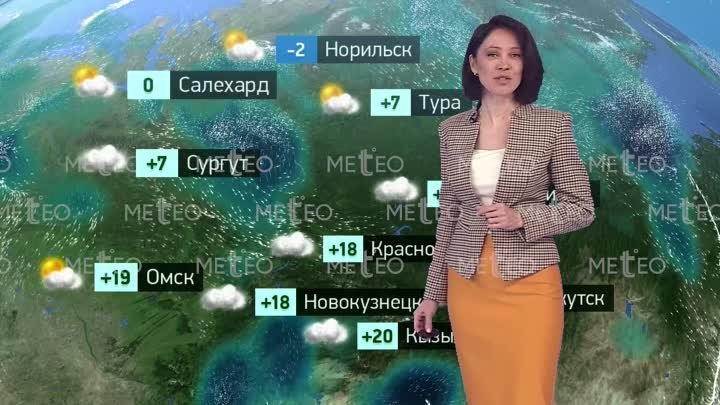 Прогноз погоды от Ирины Поляковой (эфир от 07.05)