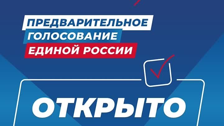 Началось электронное предварительное голосование Единой России