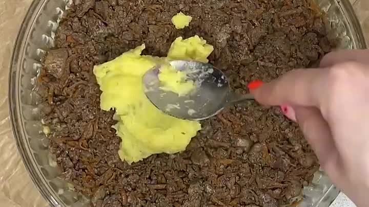 Картофельная запеканка с печенью