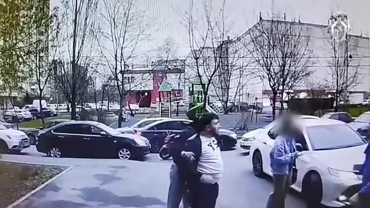 Драка между двумя мужчинами из-за парковочного места в Москве