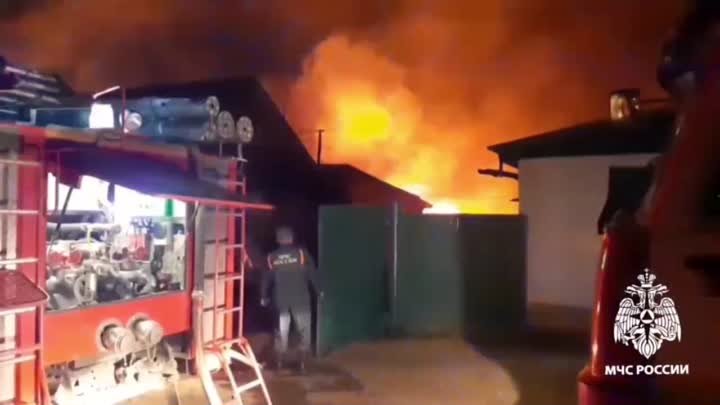 Крупный пожар ликвидировали в Гусиноозерске