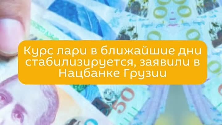 Курс лари в ближайшее время стабилизируется, заявили в Нацбанке Грузии