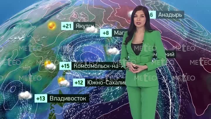 Прогноз погоды от Евгении Неронской (эфир от 25.05)