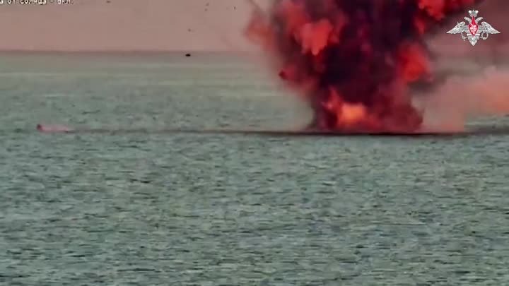 Уничтожение безэкипажных катеров ВМС Украины в акватории Черного моря
